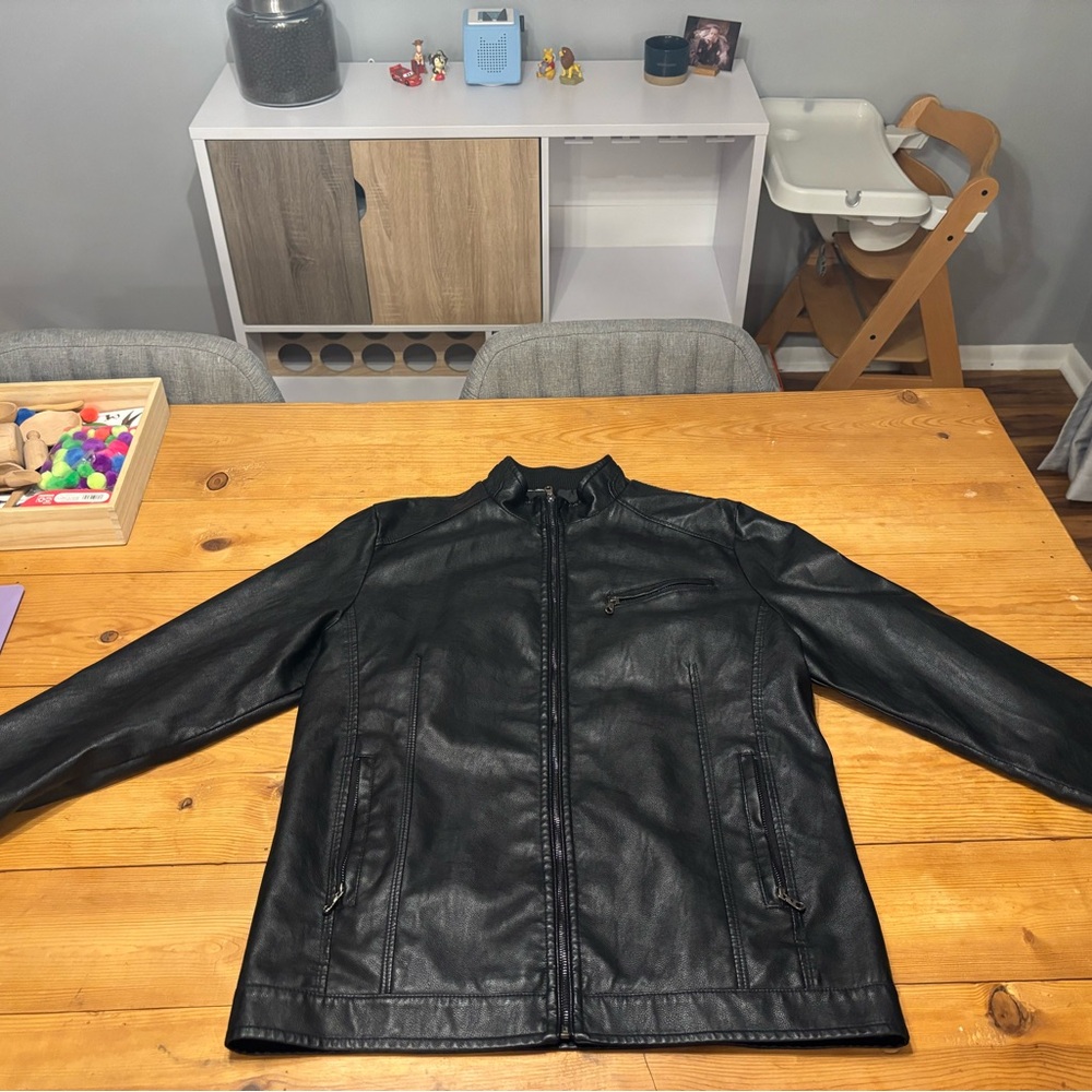 Leather Jacket - Size L